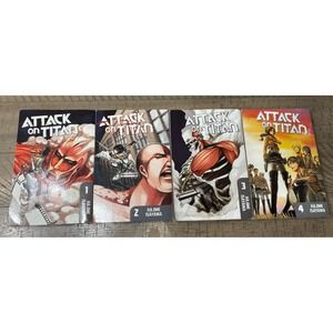 Attack On Titan Book Lot Volume 1-8 Hajime Isayama